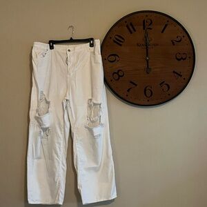 SHEIN Curve 3XL White Jeans